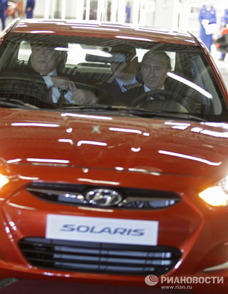 Владимир Путин на открытии завода Hyundai Motor в Санкт-Петербурге 