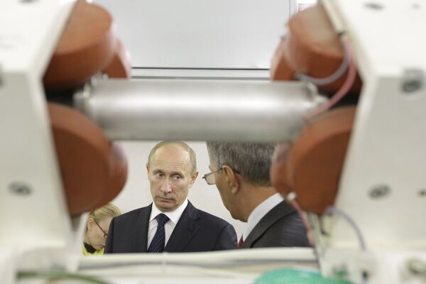 Премьер-министр РФ В.Путин посетил ФГУ Российский научный центр радиологии и хирургических технологий