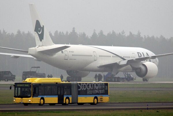 Самолет, экстренно приземлившийся в Швеции из-за угрозы взрыва   