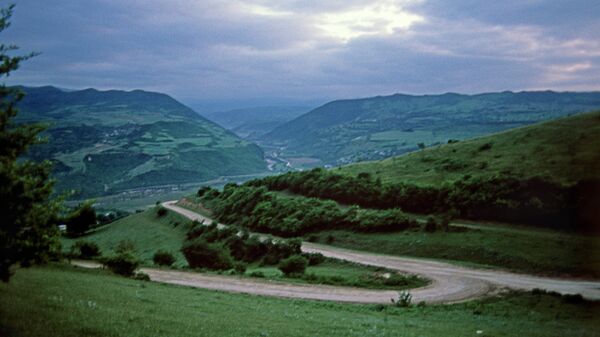 Трасса в горах Дагестана