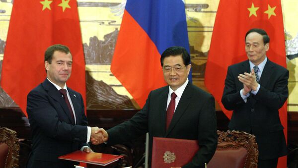 Дмитрий Медведев и Ху Цзиньтао подписали два совместных заявления