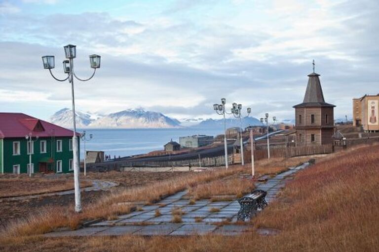 Барк Седов в Баренцбцрге