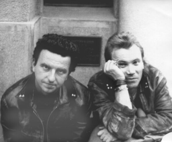 Владимир Шахрин и Владимир Бегунов (Группа Чайф), 1987 год