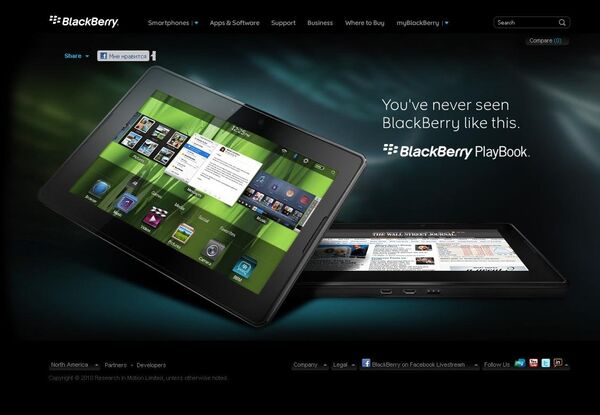 Планшетный компьютер BlackBerry PlayBook от RIM