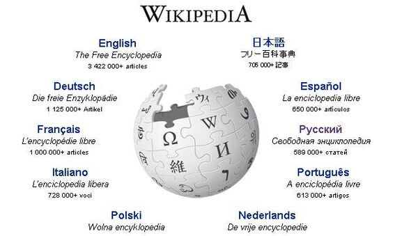 Сайт международной энциклопедии Wikipedia