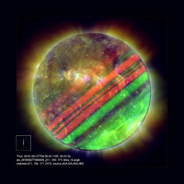 Солнечная обсерватория SDO сделала портрет сына Юпитера и Солнца