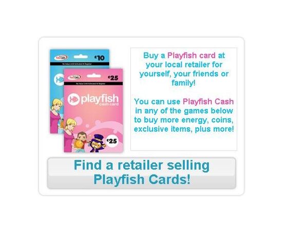 Карты компании Playfish для покупки виртуальных товаров в социальных играх