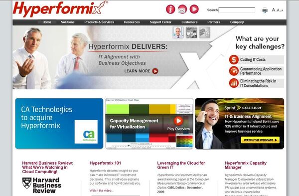 Сайт компании Hyperformix