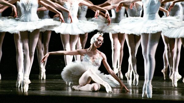 Сцена из балета Чайковского «Лебединое озеро» 
