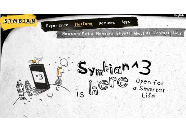 Скриншот сайта Symbian^3