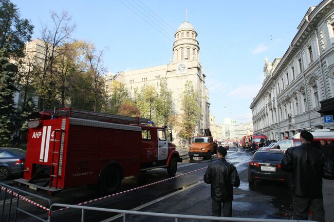 Пожар в здании Минздравсоцразвития