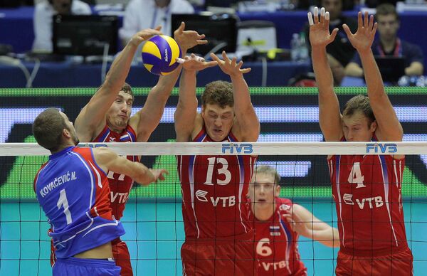 Мужская сборная России по волейболу выбыла из борьбы за медали ЧМ 