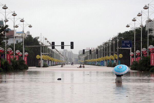 Наводнение в китайской провинции Хайнань