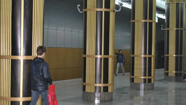 Станция метро Золотая Нива в Новосибирске. Архив