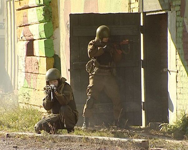 ОМОН вступил в бой с террористами перед командировкой в Чечню