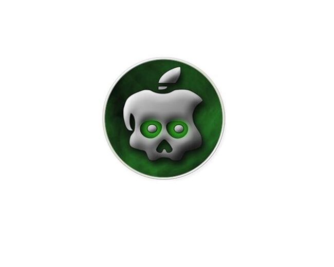 Логотип хакерской программы GreenPois0n для взлома Apple iPhone 4