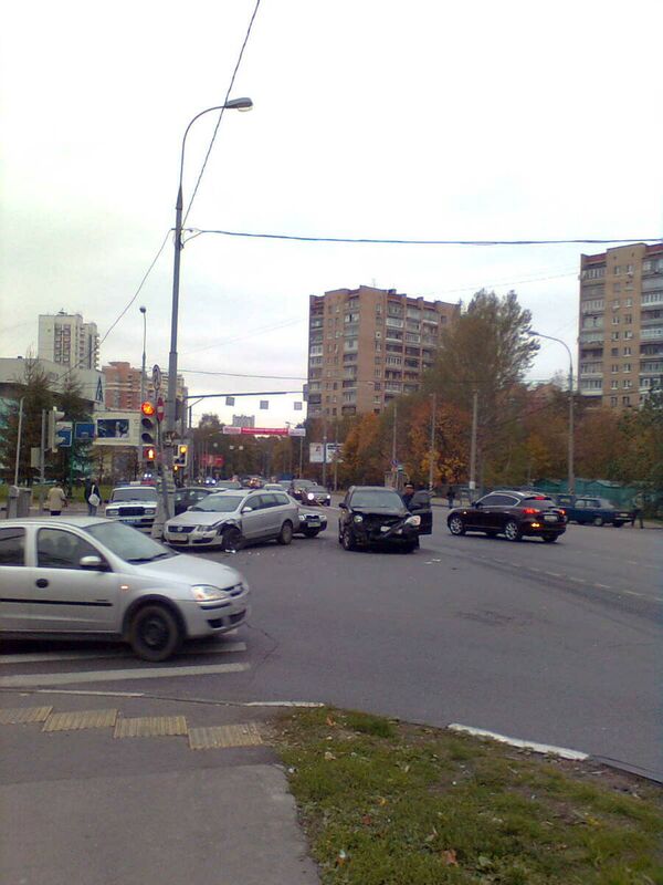 Авария на Гарибальди в Москве