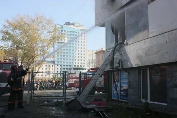 Пожар в Челябинске