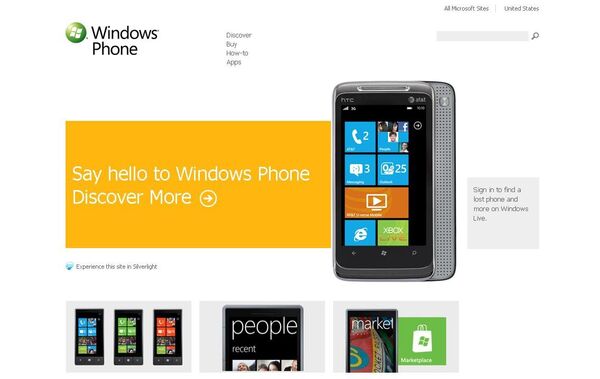 Microsoft представила платформу для смартфонов Windows Phone 7
