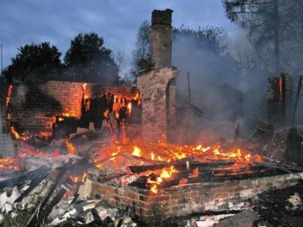 Пожар в Смоленской области