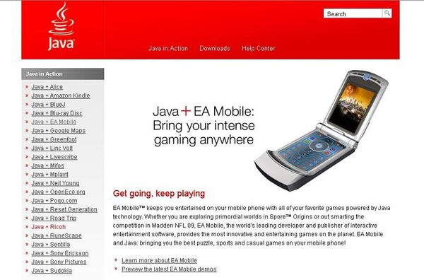 Официальный сайт Java