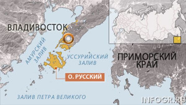 Остров Русский. Карта