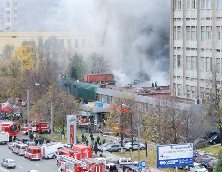 Пожар на Марксисткой улице