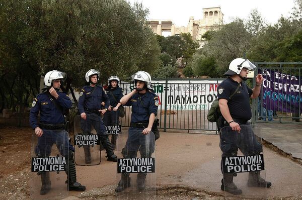 Забастовка работников афинского Акрополя