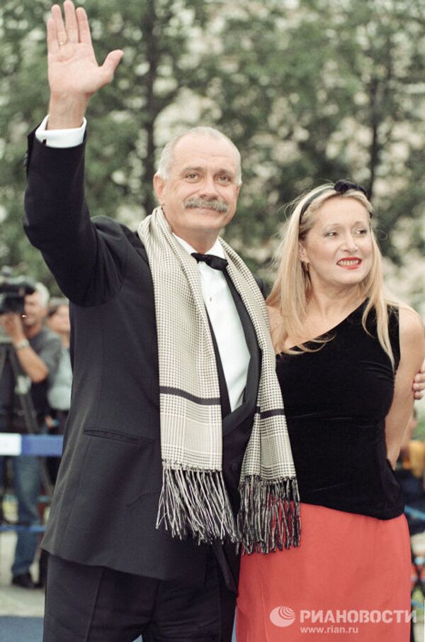 Кинорежиссер Никита Михалков с супругой Татьяной