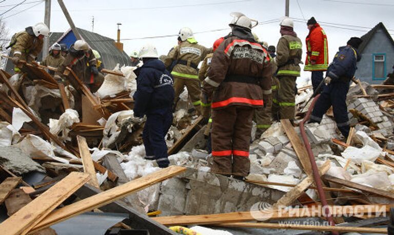 Взрыв газа в двухэтажном частном доме в Сургуте