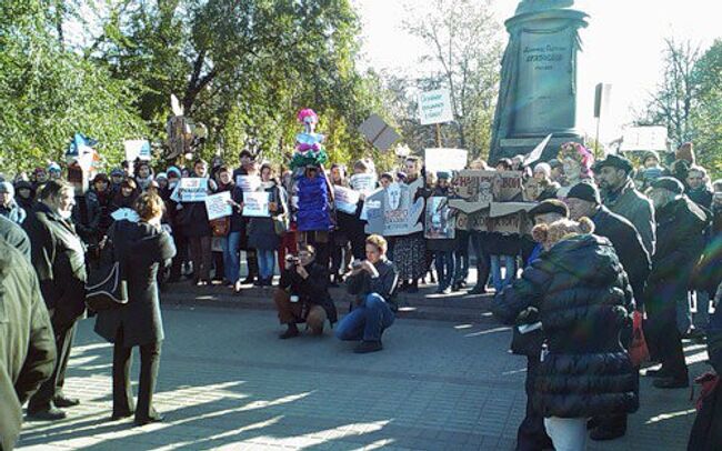 Преподаватели и студенты МГУП на митинге 