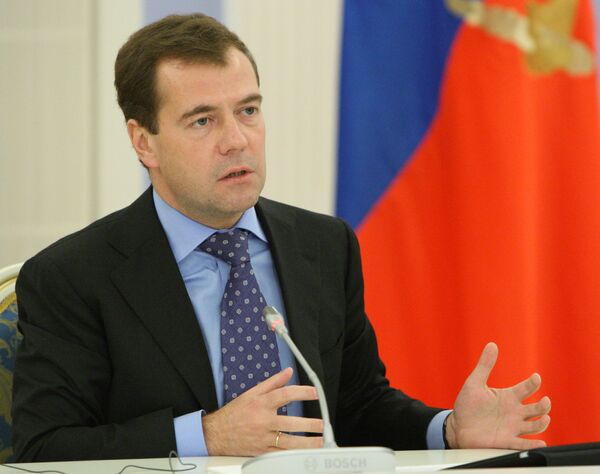 Президент РФ Д.Медведев встретился с группой участников выездного заседания Мюнхенской конференции