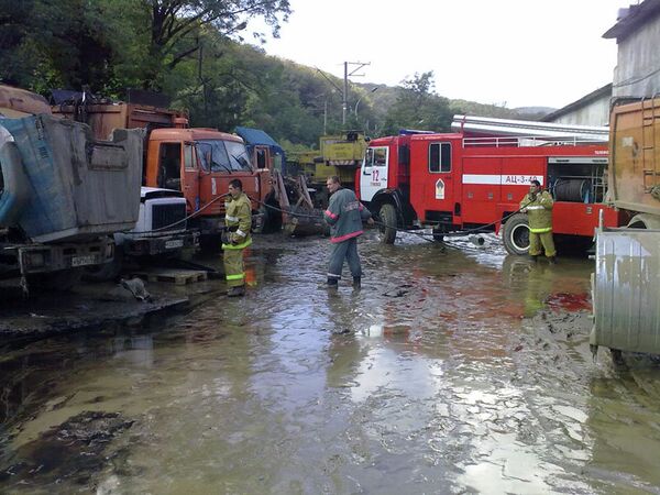 Последствия наводнения в Туапсе