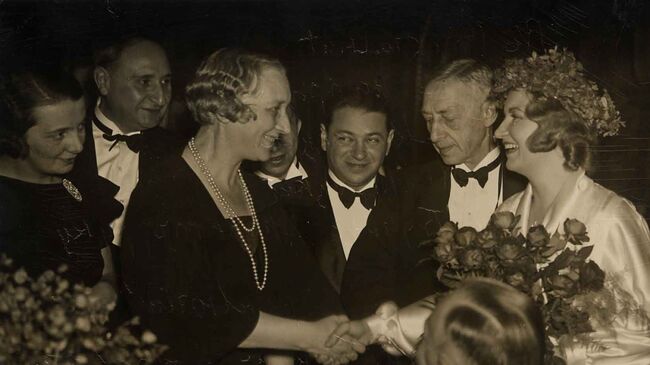 Иван Бунин на церемонии вручения Нобелевской премии, 1933 год 