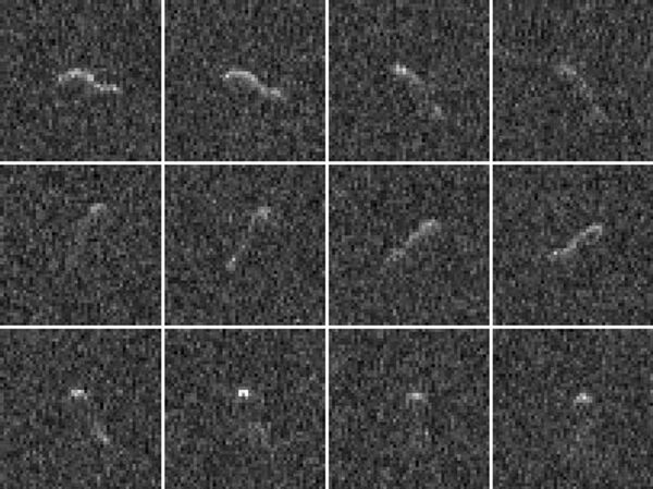 Радиолокационное изображение ядра кометы Хартли-2 (Hartley 2)