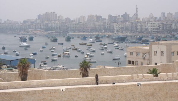 Вид набережной Александрии. Архив