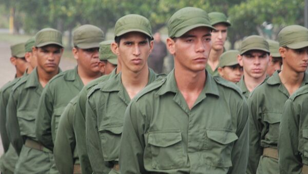 Военнослужащие Вооруженных революционных сил Кубы