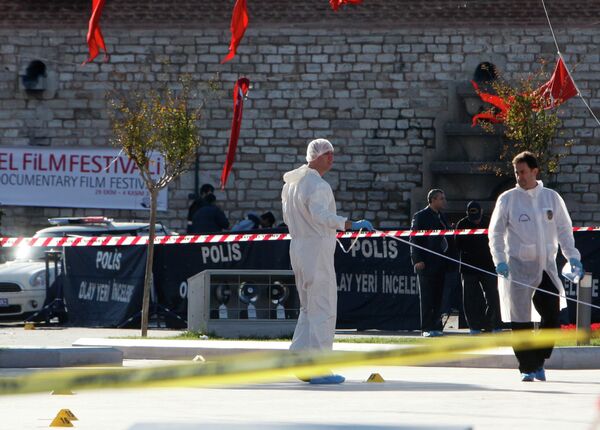 На месте взрыва в Стамбуле