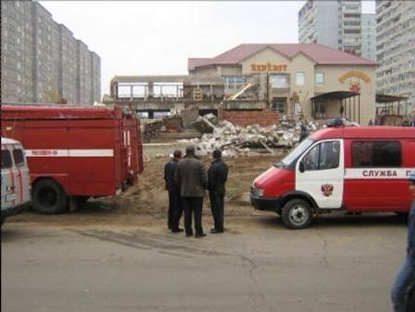 Обрушение строящегося торгового центра в Ярцево