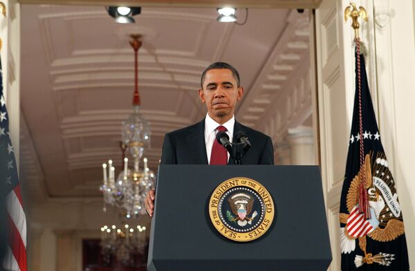 Президент США Барак Обама на пресс-конференции после выборов в конгресс