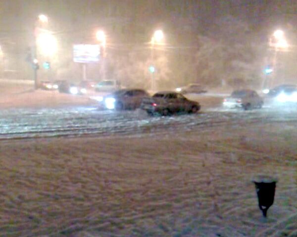 Транспортные проблемы из-за снегопада в Челябинске
