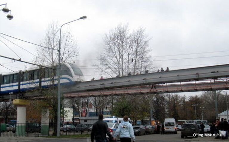 ЧП на монорельсовой дороге в Москве