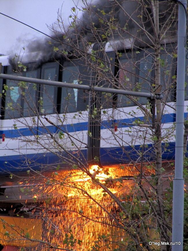 ЧП на монорельсовой дороге в Москве