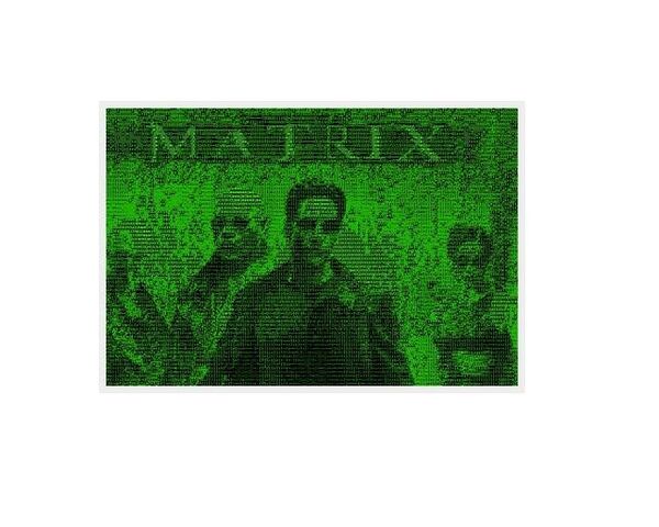 Фильм Матрица в формате ASCII