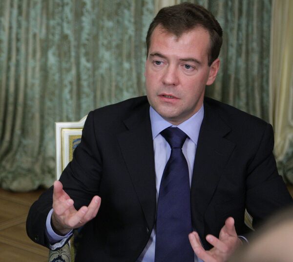 Дмитрий Медведев на встрече с сотрудниками Российской газеты