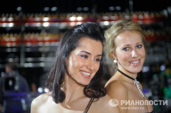 Вечеринка в честь Дней Рождения Тины Канделаки и Ксении Собчак прошла в Москве в ресторане Kinki