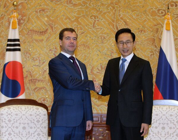 Встреча Дмитрия Медведева и Ли Мен Бака