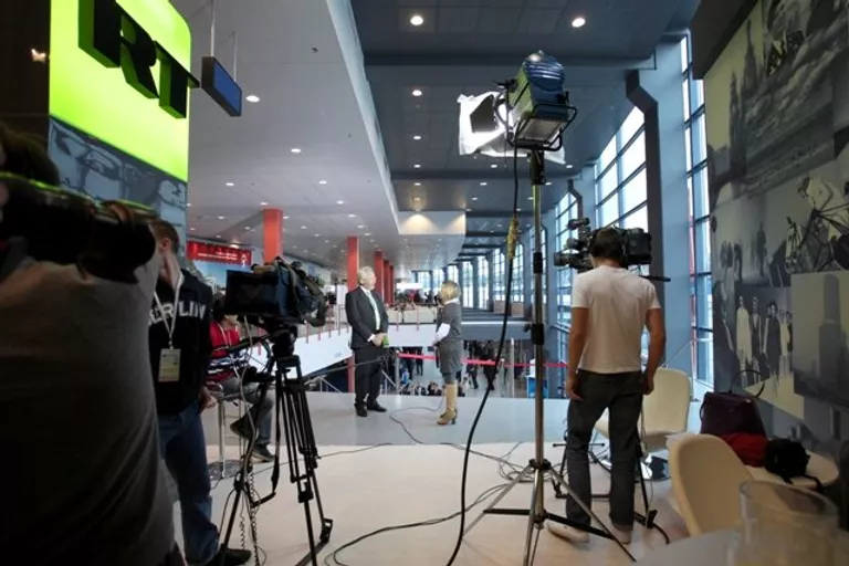 Работа телеканала RT Работа телеканала RT