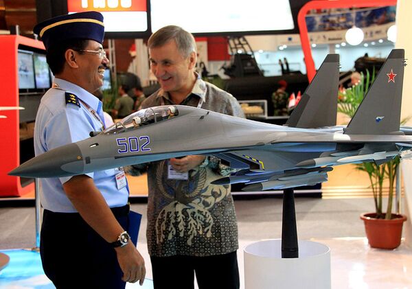 Российская экспозиция международной выставка вооружения и военной техники INDO Defence 2010 Expo&Forum в Джакарте 