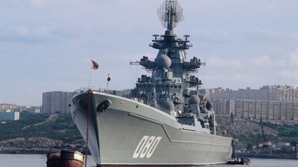 Тяжёлый атомный ракетный крейсер Адмирал Нахимов. Архивное фото
